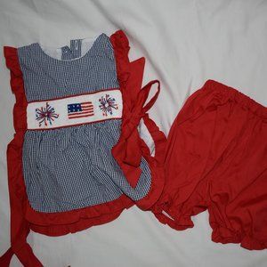 Seersucker outfit, 4th of July, Patriotic